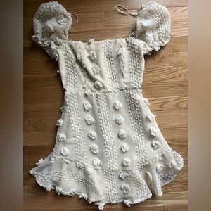 Cute beige mini dress